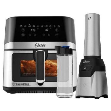 Imagem de Kit Fritadeira DiamondTech 7,5L e Blender Power Inox 2 Jarras Oster - 