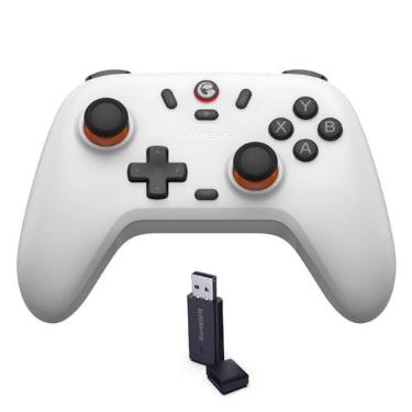 Imagem de GameSir Nova Lite Controle Bluetooth e Sem Fio 2.4G para PC Windows, Celular Android iPhone, Nintendo Switch e Steam Deck, Gamepad com Hall Effect Anti-Drift, Turbo, Vibração, Dongle USB (Branco)