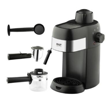 Imagem de FytStycale Cafeteira da máquina de café expresso 1-4 xícara compacta em aço inoxidável cafeteira cafeteira cafeteira leite