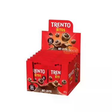 Imagem de Chocolate trento bites 12unx40g peccin, CHOCOLATE AO LEITE