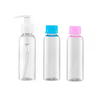 Imagem de Kit 3 Frascos 100ml Viagem Portátil Creme/Liquido Marco Boni