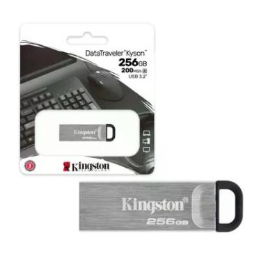 Imagem de Pen Drive 256gb Usb 3.2 Datatraveler Kyson Metal 200mbs Leit Dtkn/256gb