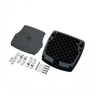 Imagem de Base Universal para Baú Givi Monokey E250 Compatível com BMW GS650 e Suzuki DL650 V-strom Preto com Parafusos