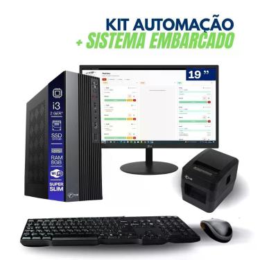 Imagem de Computador PDV I3 2ag 8GB SSD 120GB com Impressora e Monitor 19" HD Tob Computers