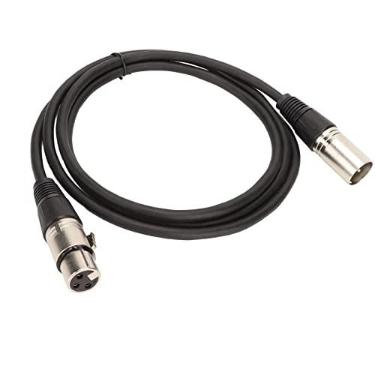 Imagem de Cabo de Microfone XLR Macho para Fêmea, Cabo de Som HiFi Claro para Alto-falantes de Palco, Palcos de Clubes, KTVs e Home Theaters, 4,9 Pés
