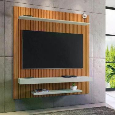 Imagem de Painel Leme Ripado Off White Móveis Bechara Design Contemporâneo e Sof