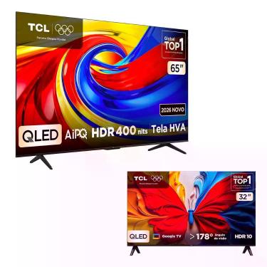 Imagem de Combo Smart TV TCL 65 QLED 4K P7L 120 Hz VRR AIPQ 65P7L e Smart TV TCL