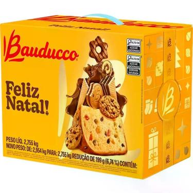 Imagem de Cesta De Natal Bauducco Grande 20 Itens Original C Nota Fisc
