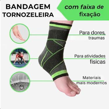 Imagem de Tornozeleira De Compressão Ajustável Para Treinamento Ortopédico - FAZ