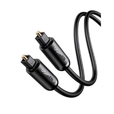 Imagem de UGREEN Cabo óptico de áudio Toslink Cabo Adaptador de Áudio Óptico Macho para Macho Compatível com PS4, VD/CD player, Blu-ray players, console de jogos (2M)