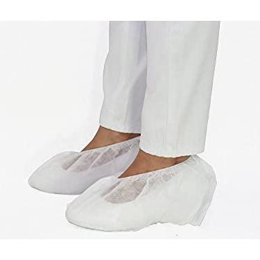 Imagem de 100 Sapatilha Propé Descartável TNT Gramatura 20 PP20 - Branco - 100 Un - Gramatura 20 - sapatilhas prope - pro pe descartavel - prope descartavel - propé descartável - Pro Pé Tnt Descartavel Branco