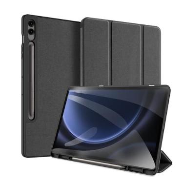 Imagem de Capa Anti Impacto Dux Ducis Modelo Domo Compatível com Galaxy Tab S10 Plus S9 Plus e S9 FE Plus (12.4 Pol) (Preto)