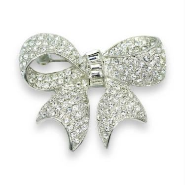 Imagem de Broche Lacinho Zircônia BRG8256 - Akasaki, Prateado