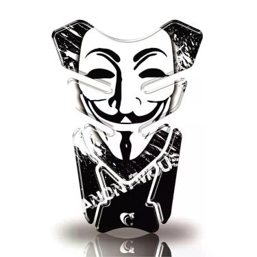 Imagem de Protetor De Tanque Adesivo Moto Honda Yamaha Suzuki La Casa De Papel Cor Preto