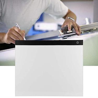 Imagem de Conjunto de placa de caixa de luz de rastreamento de LED, brilho ajustável a3 usb desenho de arte desenho almofada de cópia para desenho de tatuagem, streaming, esboço