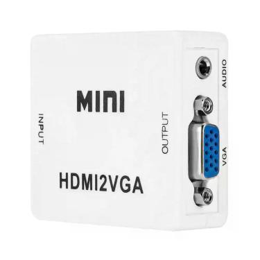 Imagem de Mini Conversor Adaptador HDMI p/ VGA Áuvio Vídeo Computador - Amana St