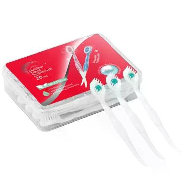 Imagem de Escova de Dentes Descartável JOUGE Mini Viagem 20 unidades Menta