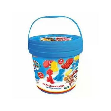 Imagem de Balde Com 4 Potes De Massinha E Acessórios - Patrulha Canina