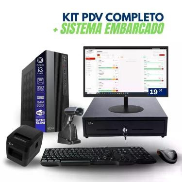 Imagem de Computador PDV Tob I3 Core I3 2a 8GB RAM SSD 120GB Linux Monitor 19 Impressora Gaveta Leitor Tob Computers