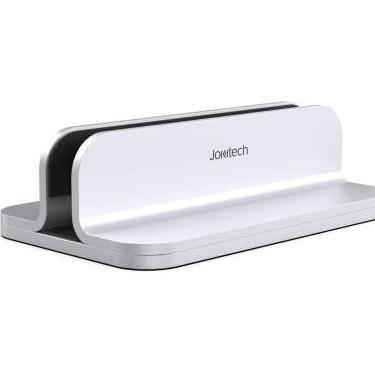 Imagem de Suporte de alumínio para laptop JOKItech, resistente e ajustável, compatível com Apple MacBook Pro/Air, Mac Mini, iPad Pro, prata