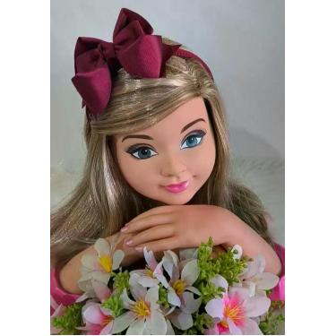 Imagem de Tiara Belli Laço Marsala para Crianças - Acessório Elegante - no-brand