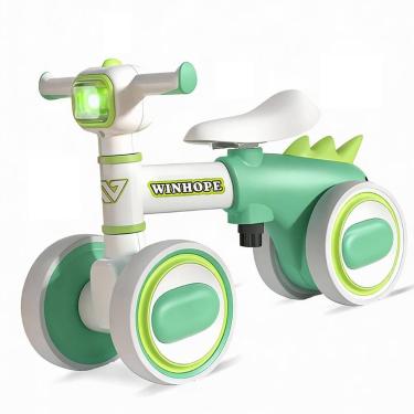Imagem de Bicicleta de Equilíbrio WinHope para Bebês com 4 Rodas, Luzes e Música