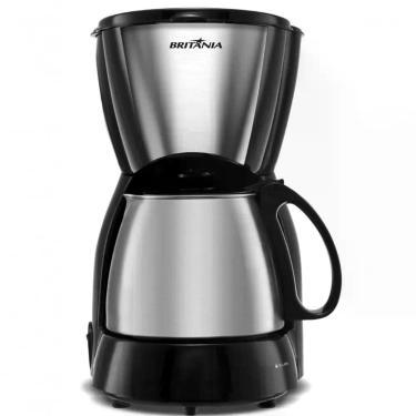 Imagem de Cafeteira Elétrica Britânia Cafeteira Eletrica Britania 800W Faz 32 Xicaras Jarra Inox 1,2L 110V