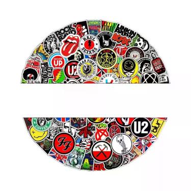 Imagem de Adesivos Estéticos De Bandas De Rock Para iPad, Telefone, Guitarra, Mo
