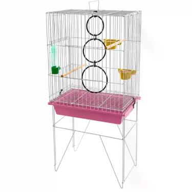 Imagem de Gaiola Viveiro Calopsita Agapornis Completa Com Acessórios - NoBrand, 