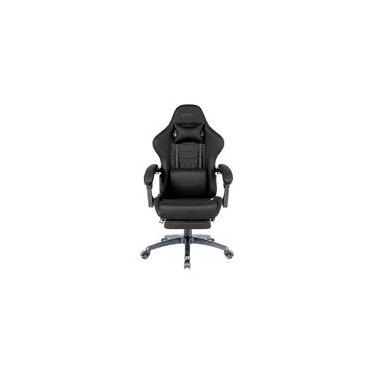 Imagem de Cadeira Gamer Husky Tempest 700, Até 145kg, Almofadas, Reclinável 150º, Tecido, Descanso para Pés, Preta - HCG700PTT