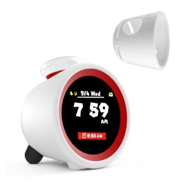 Imagem de DLseego Capa protetora para Nintendo Sound Clock Alarmo Acessórios, material de silicone de proteção total Transparência Robusta Repelente de óleo repelente de água - Branco