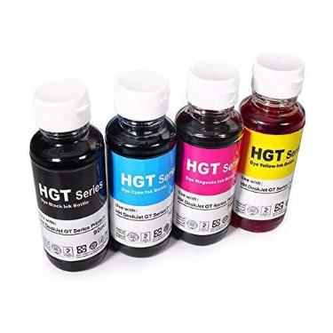 Imagem de Kit 4 Refil de Tinta para HP GT5822 GT51 GT52 KCYM Compativel