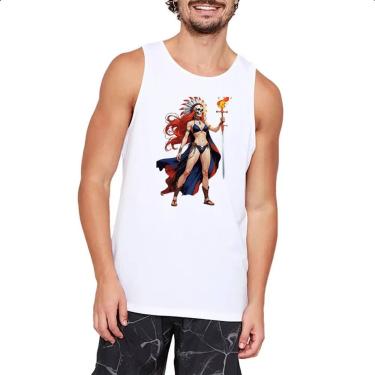 Imagem de Camiseta Regata Guerreira indigena xama - Alearts, GG