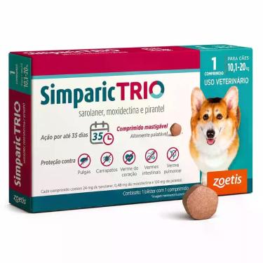 Imagem de Simparic trio 24 mg 10a 20kg - GERAL