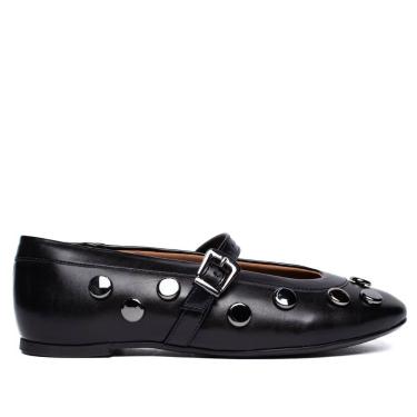 Imagem de Sapatilha Feminina Vizzano Pedrarias Verniz Casual Preto, Preto, 38