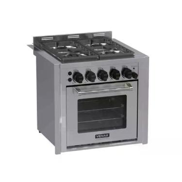 Imagem de Fogão de Embutir 4 Bocas Temis Inox Gás GLP 220 V Venax, Inox, 220V