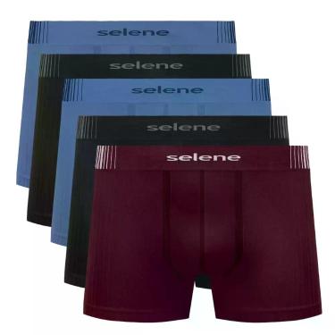 Imagem de Kit 5 Cueca Infantil Selene Sem Costura Menino Confortável, Sortida, M