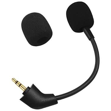 Imagem de Microfone de substituição compatível com HyperX Cloud II/Core/CloudX 2ª geração (após produção em 2021) – Microfone para jogos Straight Jack, microfone de 3,5 mm com cancelamento de ruído com capa de
