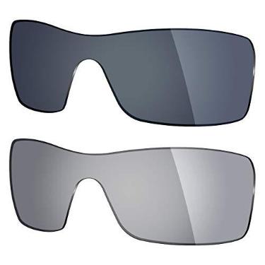 Imagem de Mryok 2 pares de lentes polarizadas de substituição para óculos de sol Oakley Batwolf – Opções