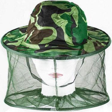 Imagem de Chapéu Com tela Mosquiteiro Camuflado Camping Pesca Caça - WXH Pesca, 