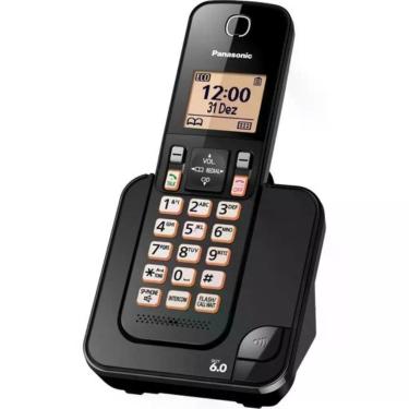 Imagem de Telefone sem Fio Panasonic Kx-tgc350lbb com Viva Voz Bivolt Preto 1