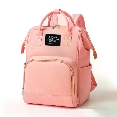 Imagem de Mochila Maternidade Multifuncional Térmica Impermeável Grande Com Bols
