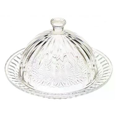 Imagem de Queijeira De Cristal Com Tampa Renaissace 20Cm Lyor