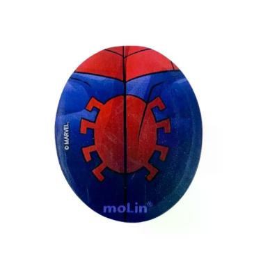 Imagem de Borracha Escolar Molin do Brasil Homem Aranha Molin Azul com Desenho Temático para Uso Diário 1 Unidade Azul