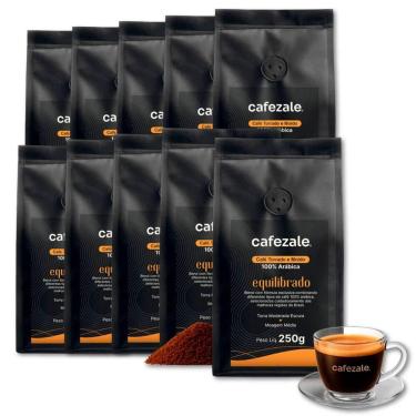 Imagem de Café Cafezale Equilibrado Moído Kit 10 Pacotes de 250g