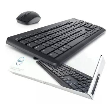 Imagem de Kit Teclado Mouse Dell Sem Fio Km3322w Wireless Abnt2 Br Pt - Congratu