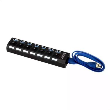 Imagem de Hub 7 Portas Usb 3.0 Até 480 Mbps - Kit 10 - Cirilo Cabos