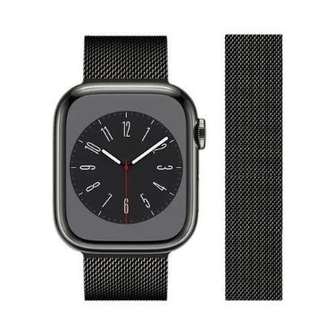 Imagem de Pulseira Magnética De Aço Inoxidável Compatível Com Apple Watch Modelo