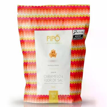 Imagem de Pipoca Doce Gourmet Pipó Caramelo com Flor de Sal Sachê 90g Crocante e