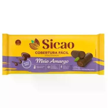 Imagem de Cobertura Fácil Barra Meio Amargo Fracionada 1,01kg Sicao - BARRY CALL
